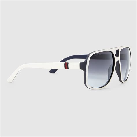 white gucci sunglasses men|gucci sunglasses for less.